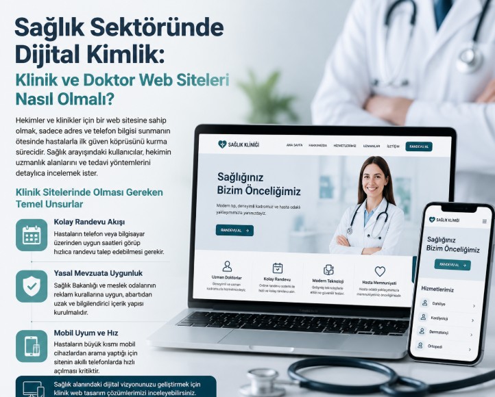 Sağlık Sektöründe Dijital Kimlik: Klinik ve Doktor Web Siteleri Nasıl Olmalı?