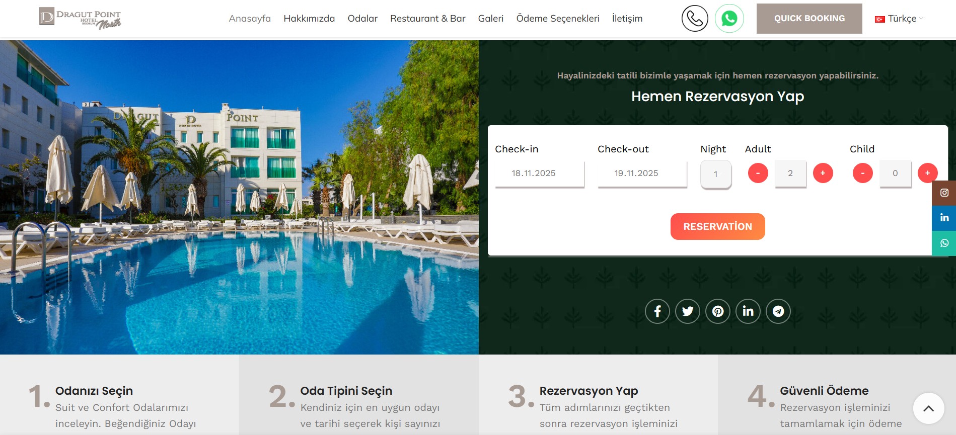 North Hotel Dragut Point Bodrum