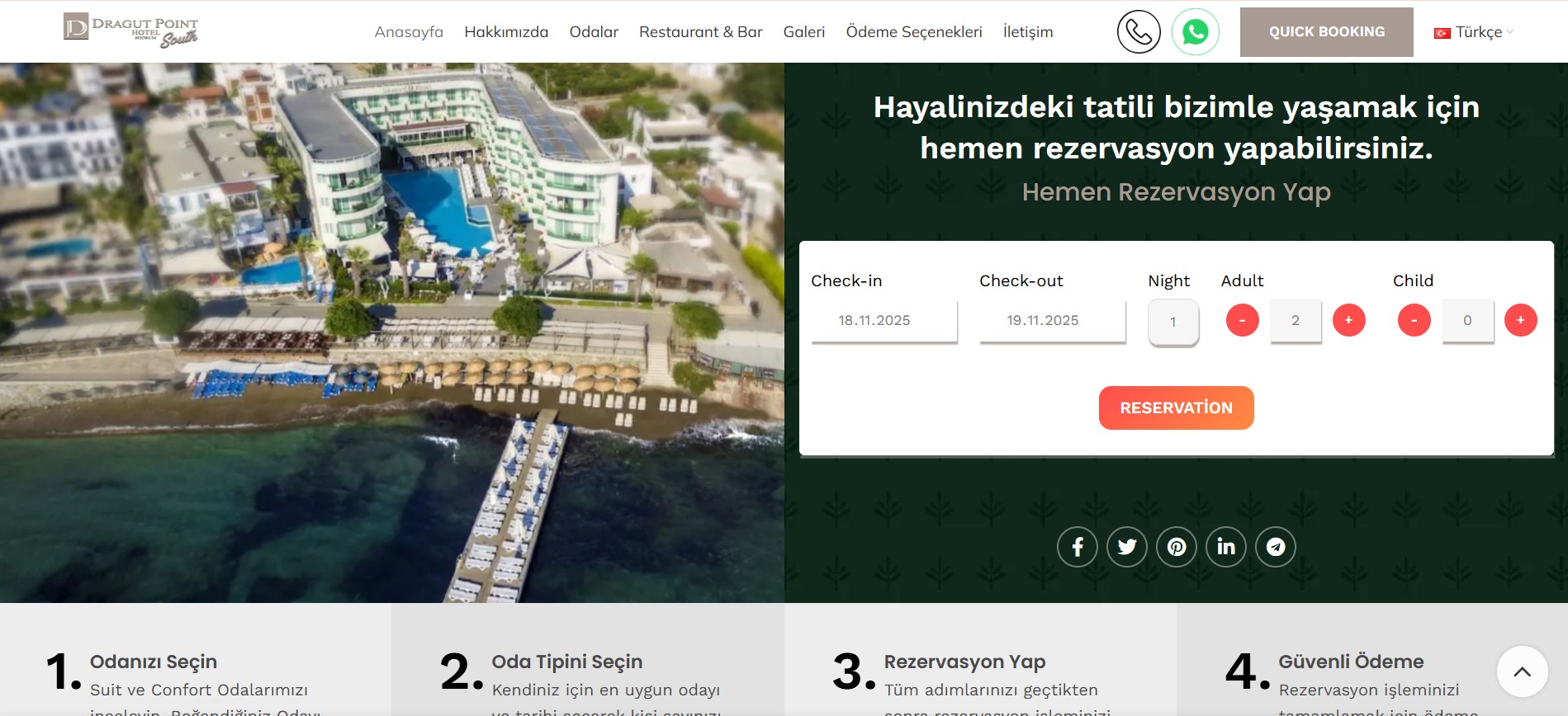 South Hotel Dragut Point Bodrum