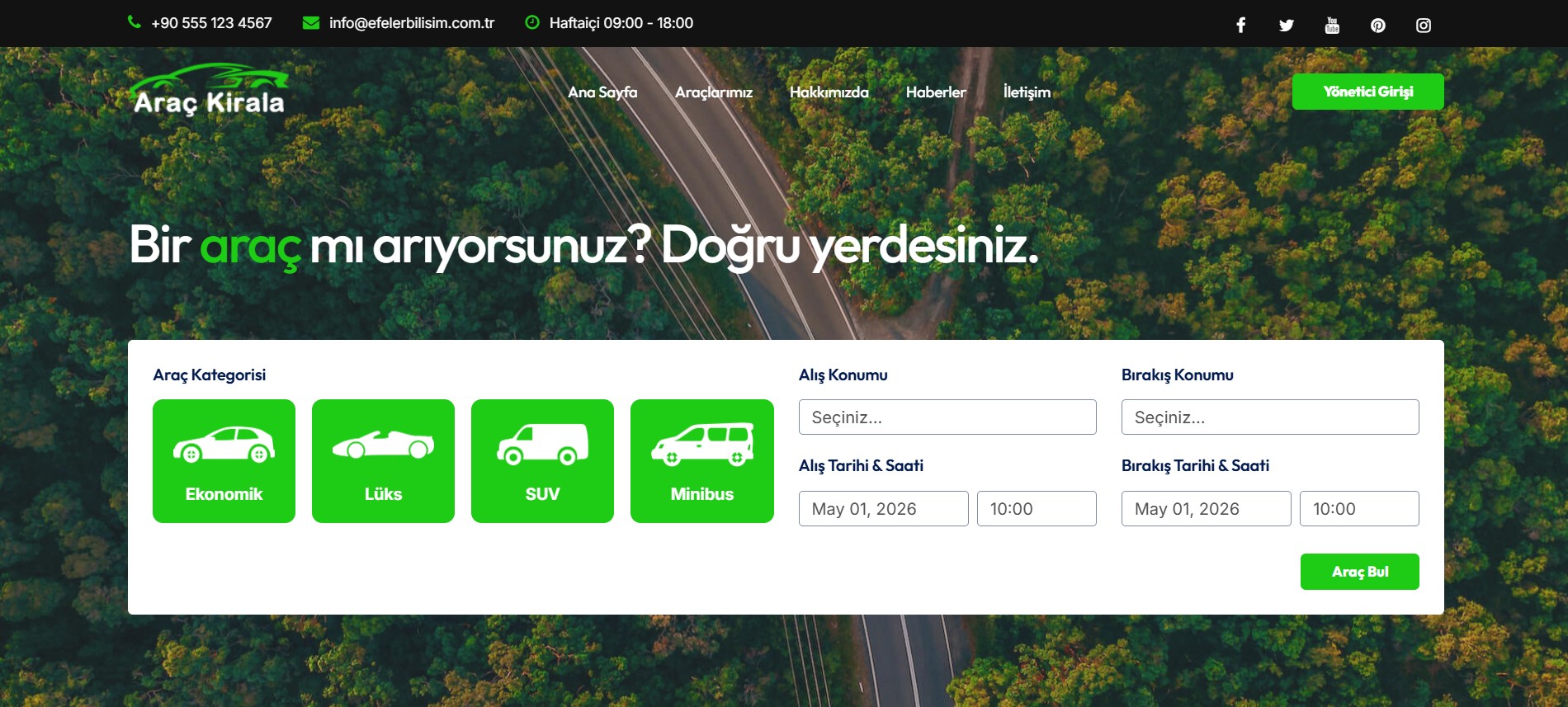 Rent a Car Yazılımı