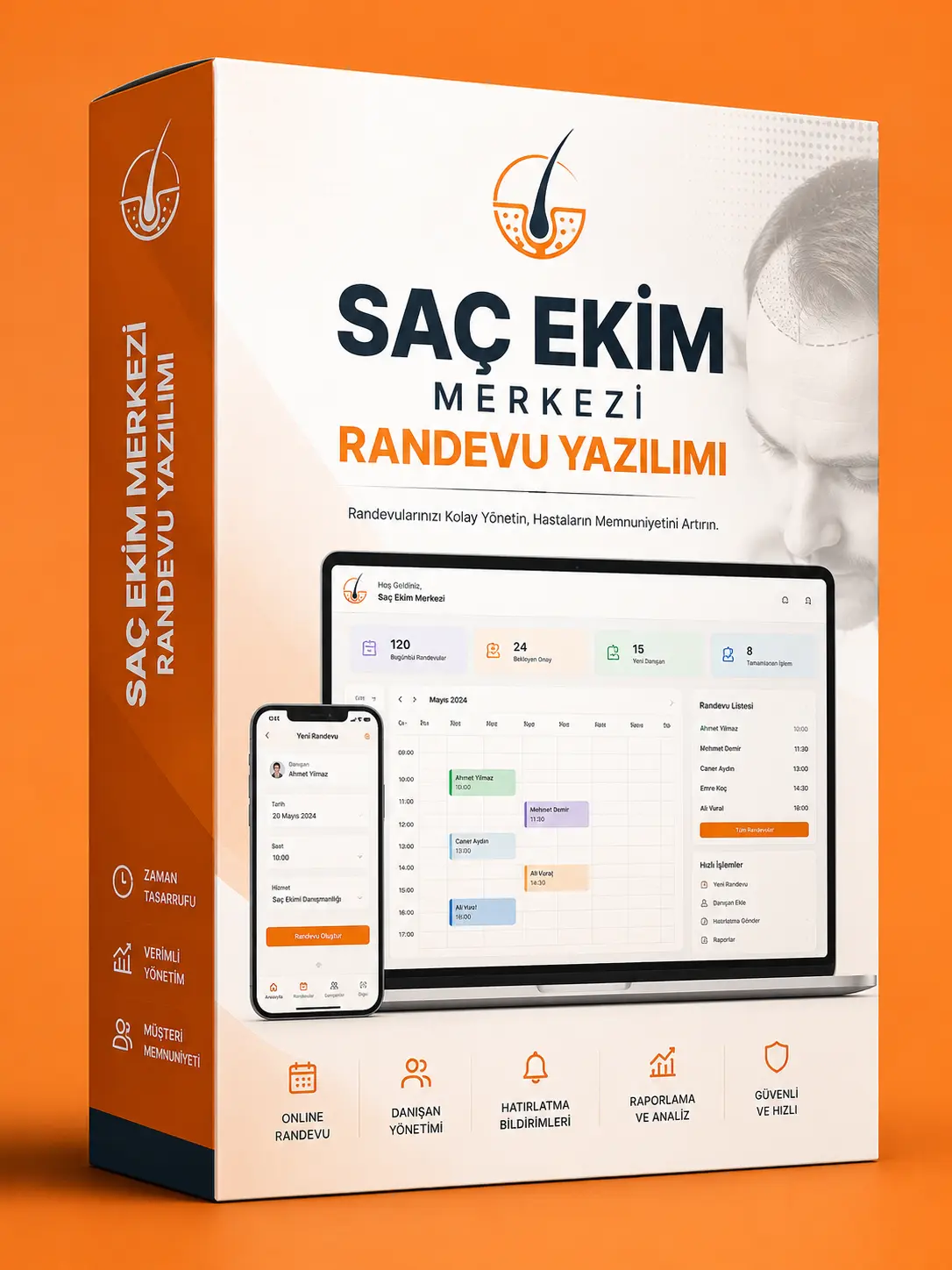 Saç Ekim Merkezi Randevu Yazılımı