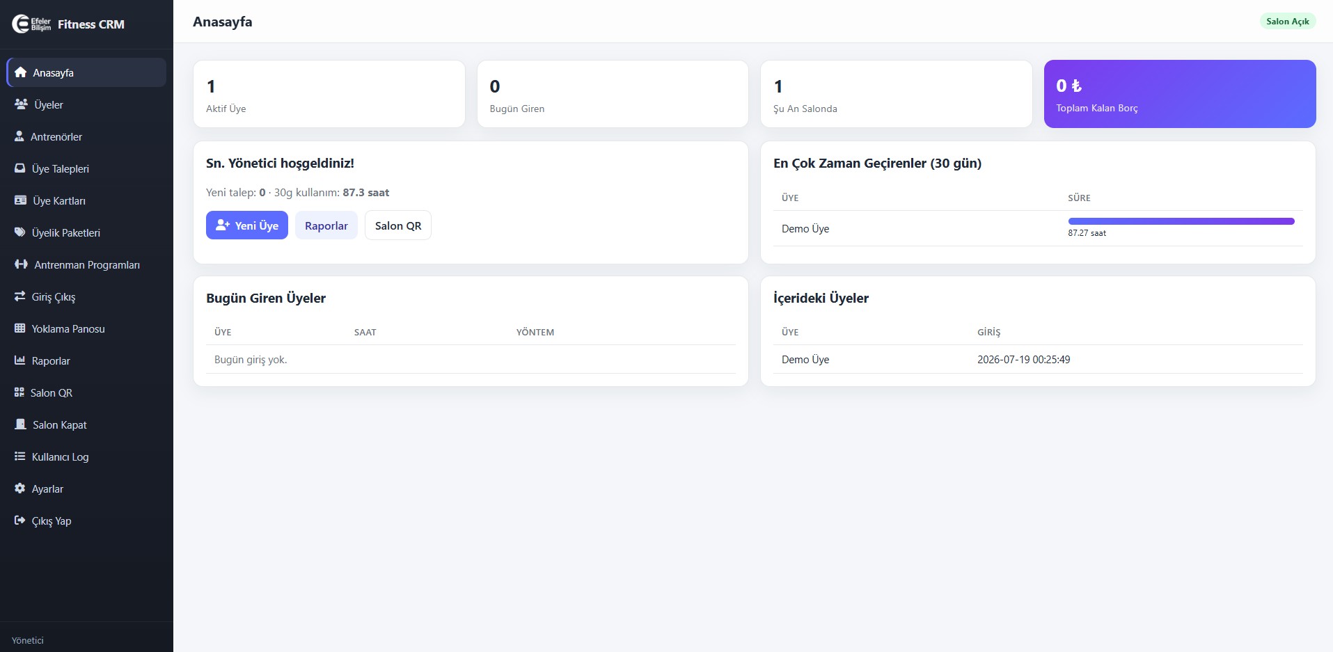 Fitness CRM
